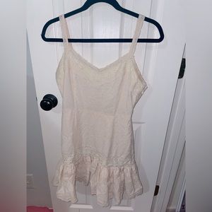 Pastel pink croquet frilly dress